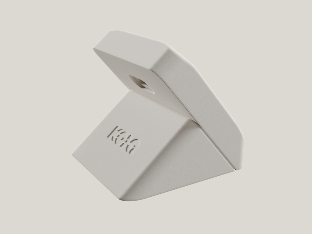 Rear of the Kode Dot enclosure and its stand.